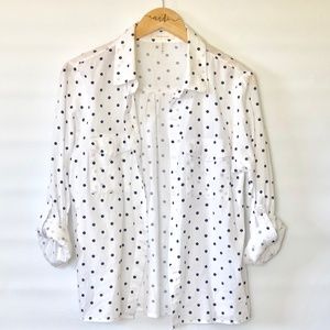 Lucid Pink Breezy Polkadot Roll Tab Shirt